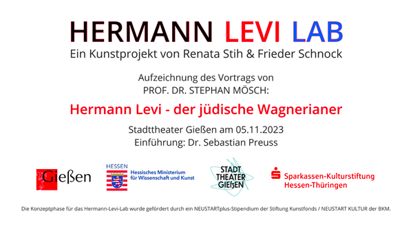 Hermann Levi - der jüdische Wagnerianer / Vortrag von Prof. Dr. Stephan Mösch