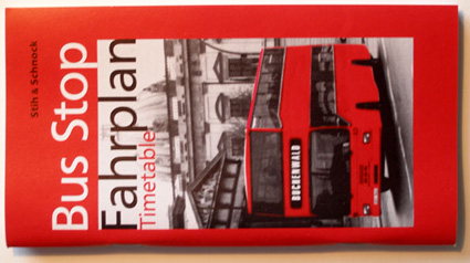 Bus Stop Timetable / Bushaltestelle Fahrplan (Ed. 2005)